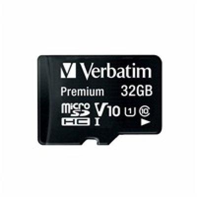 VERBATIM MicroSDHC karta 32GB Premium, U1 + SD adaptér