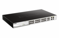 D-Link DGS-1210-24P D-Link DGS-1210-24P 28-port Smart PoE Switch, 24x GbE PoE+, 4x RJ45/SFP, PoE 193W