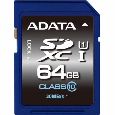 ADATA/SDXC/64GB/UHS-I U1 / Class 10