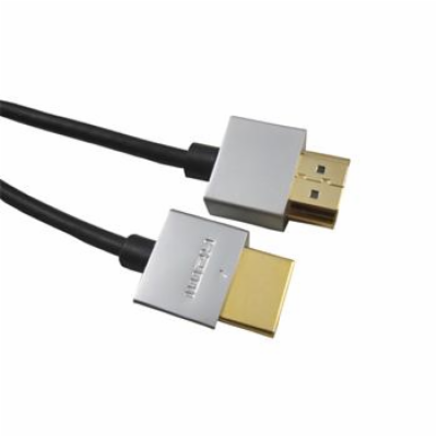 PremiumCord Slim HDMI 2.0 High Speed + Ethernet kabel, zl...