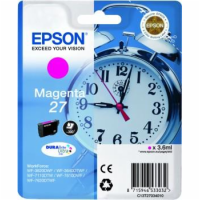 Epson inkoustová náplň/ T2703/ Singlepack 27 DURABrite Ul...