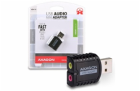 AXAGON ADA-10, USB 2.0 - externí zvuková karta MINI, 48kHz/16-bit stereo, vstup USB-A