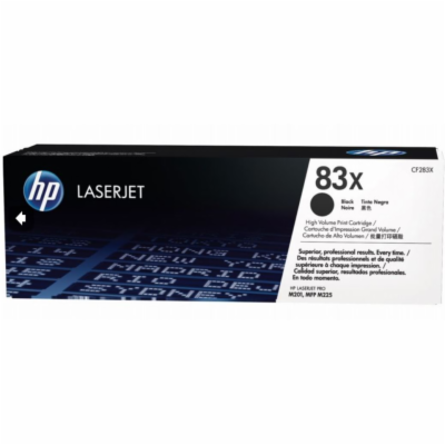 HP 83X Black LJ Toner Cart, CF283X (2,200 pages)