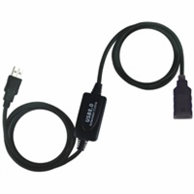 PREMIUMCORD USB 2.0 repeater a prodlužovací kabel A/M-A/F...