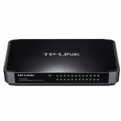 TP-Link switch TL-SF1024M (24x100Mb/s, fanless)