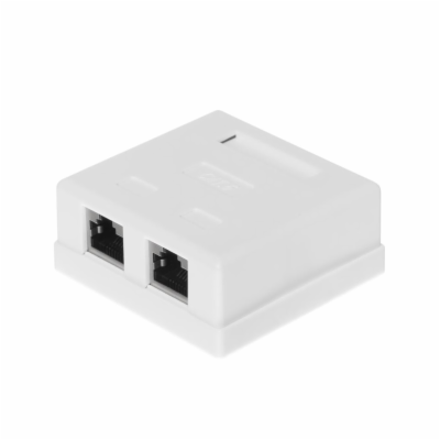 NETRACK 106-13 complete surface-mounted outlet 2 x RJ45 8...