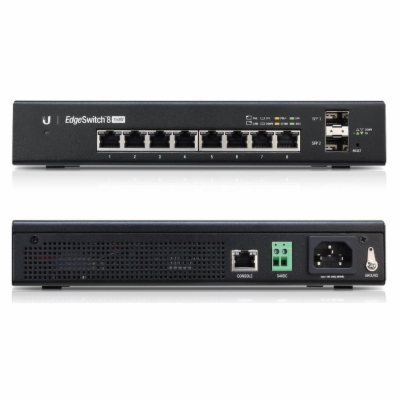 Ubiquiti Edge Switch 8 PoE - 8x GbE, 2x SFP, 8x PoE 24V/P...