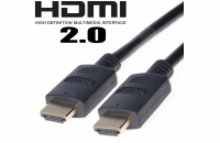 PremiumCord HDMI 2.0 High Speed + Ethernet kabel, zlacené konektory, 0,5m