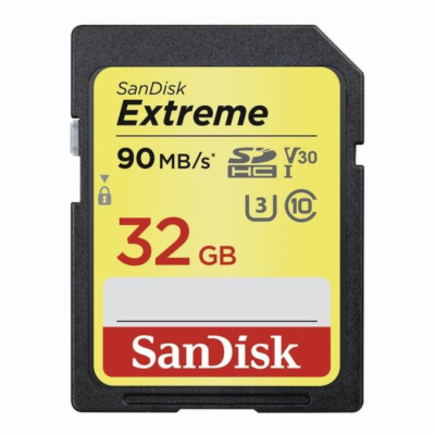 SanDisk Extreme SDHC 32GB 90MB/s V30 UHS-I U3