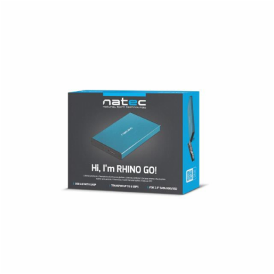 Natec external enclosure RHINO GO for 2,5`` SATA, USB 3.0...