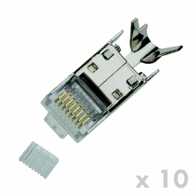 DATACOM Plug STP CAT7(6A) 8p8c- RJ45 drát (10ks)