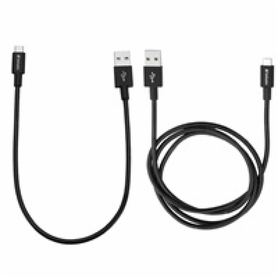 Verbatim Micro USB kabel  100cm + 30cm, SYNC + CHARGE černý