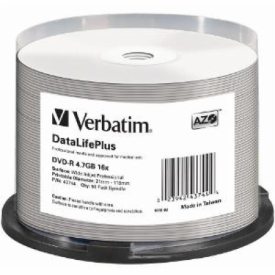 Verbatim DVD-R 4,7GB 16x, AZO, printable, spindle, 50ks (...