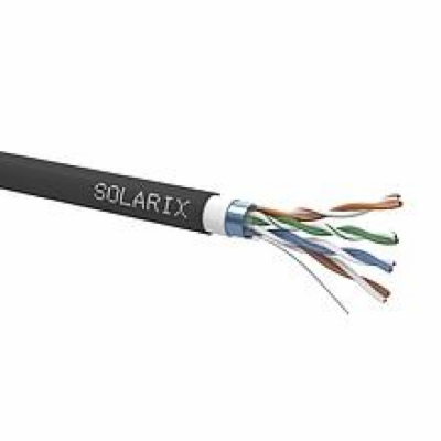 Instalační kabel Solarix CAT5E FTP PVC+PE Fca dvojitý plá...