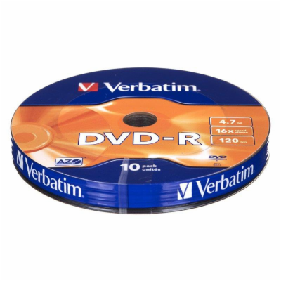 VERBATIM DVD-R(10-Pack WRAP)Spindle/General Retail/16x/4.7GB