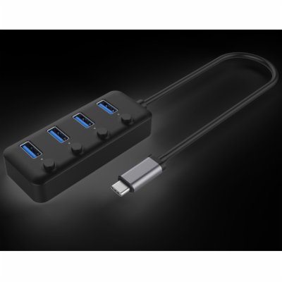 PREMIUMCORD 5G SuperSpeed USB Hub Type C na 4x USB 3.1 A ...