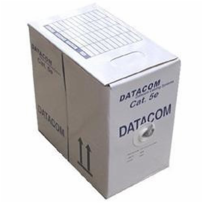 DATACOM UTP lanko CAT5E  PVC 100m šedý