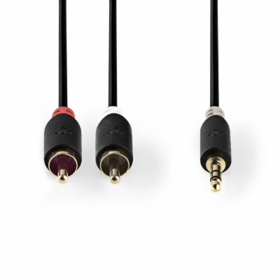 Kabel Jack 3,5mm stereo/2x Cinch 3m NEDIS CABW22200AT30