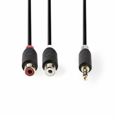 Kabel Jack 3,5mm stereo/2x Cinch 0,2m NEDIS CABW22250AT02