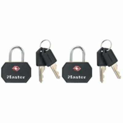 Master Lock Set 2 ks visacích zámků TSA 4681EURTBLK - černý