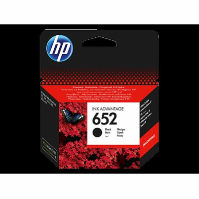 HP 652 originální inkoustová kazeta černá F6V25AE Cart No...