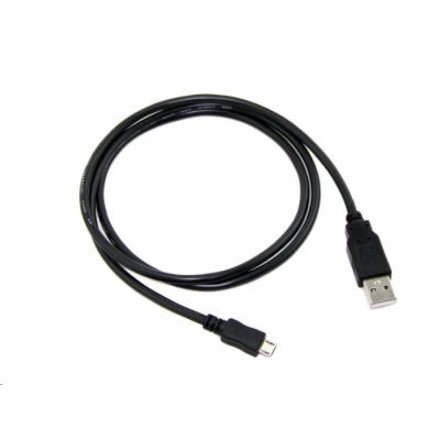 C-Tech CB-USB2M-10B USB 2.0 AM/Micro, 1m, černý kabel