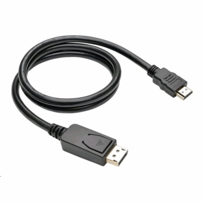 C-TECH CB-DP-HDMI-20 kabel DisplayPort/HDMI, 2m, černý