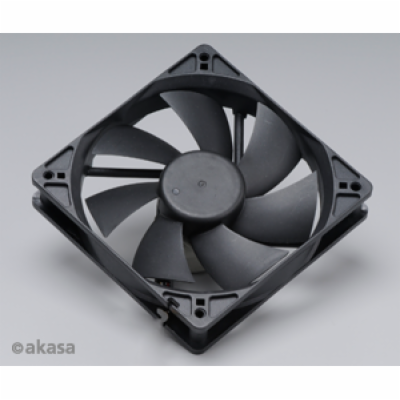 ventilátor Akasa - 12 cm  - černý - tichý S