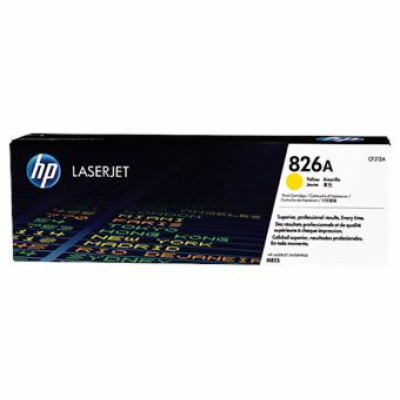 HP 826A Yellow LJ Toner Cart, CF312A (31,500 pages)