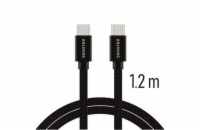 Swissten Datový Kabel Textile USB-C / USB-C 1,2 M Černý