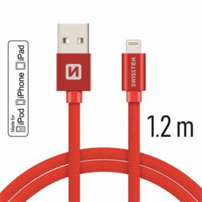 Swissten Datový Kabel Textile Usb / Lightning Mfi 1,2 M Č...