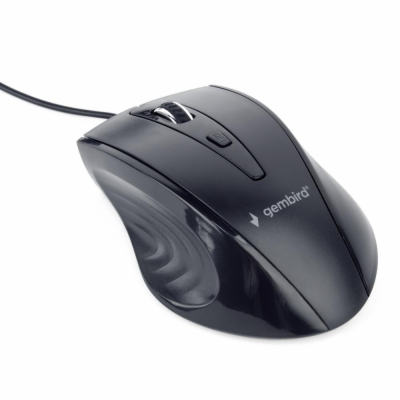 GEMBIRD MUS-4B-02 optical mouse 1200DPI USB Black 1.35m c...