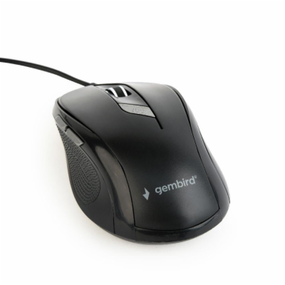 GEMBIRD MUS-6B-01 optical mouse 1600DPI USB Black 1.35m c...