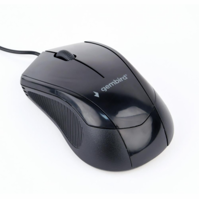 GEMBIRD MUS-3B-02 optical mouse 1000DPI USB Black 1.35m c...