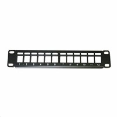 XtendLan Patch panel 10", 1U / 12 portů, neosazený