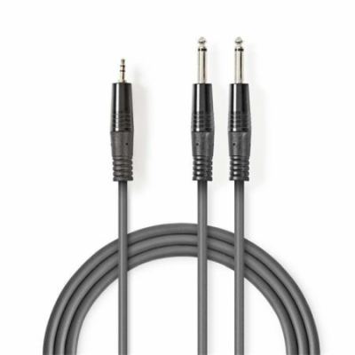 Nedis COTH23200GY50 - Stereofonní Audio Kabel | 2x 6,35mm...