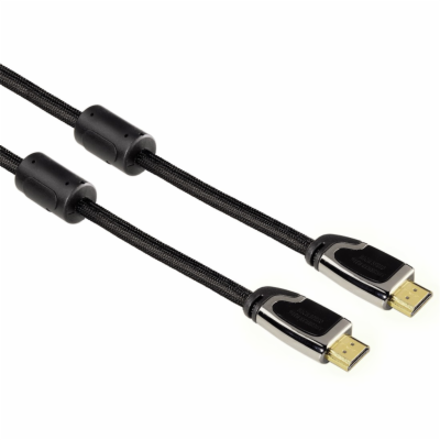 HAMA HDMI na HDMI 1.4, 3m, zlacený, feritové filtry (83057)