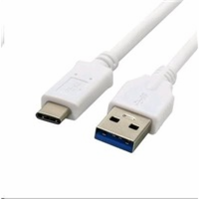 Kabel C-TECH USB 3.0 AM na Type-C kabel (AM/CM), 1m, bílý...