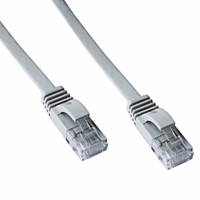 DATACOM Patch kabel UTP CAT6 1m plochý šedý