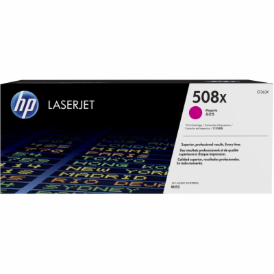 HP 508X High Yield Magenta LJ Toner Cartridge, CF363X (9,...