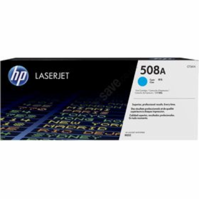 HP 508A Cyan LJ Toner Cartridge, CF361A (5,000 pages)