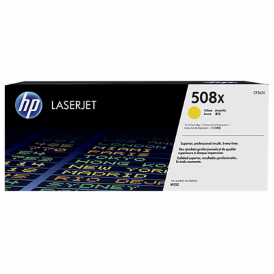 HP 508X High Yield Yellow LJ Toner Cartridge, CF362X (9,5...