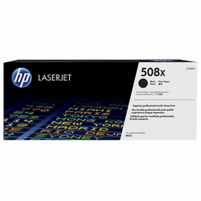 HP 508X High Yield Black LJ Toner Cartridge, CF360X (12,5...