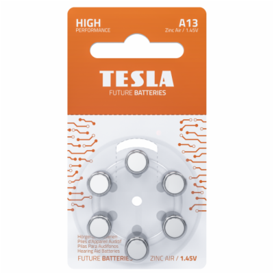 TESLA BATTERIES A13 G HEARING AID (PR48 /BLISTER), 6ks