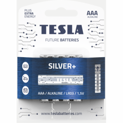 Tesla AAA SILVER+ alkalická, 4 ks, ND 