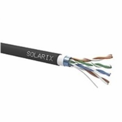 Solarix instalační kabel CAT5E FTP PVC+PE Fca dvojitý plá...