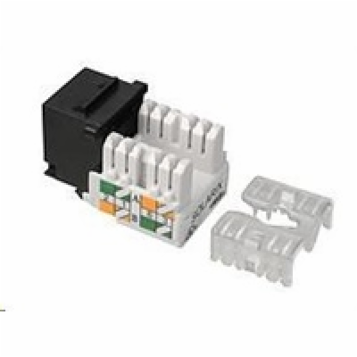 Solarix Keystone CAT5E UTP RJ45 cerný, svorkovnice 90°, S...