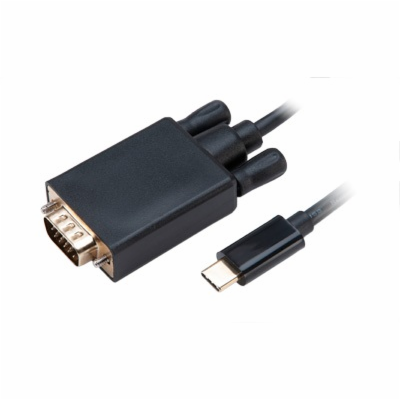 Akasa AK-CBCA17-18BK AKASA adaptér USB Type-C na VGA M Ca...