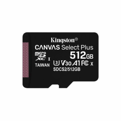 KINGSTON Canvas Select Plus 512GB microSD / UHS-I / CL10 ...