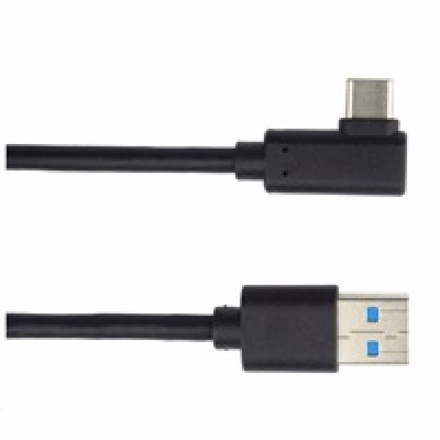 PREMIUMCORD Kabel USB typ C/M zahnutý konektor 90° - USB ...